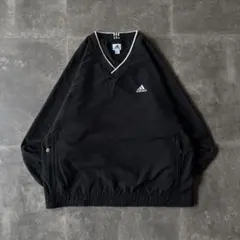 2002年製 adidas ナイロンプルオーバー 万国旗タグ XL 黒 A111