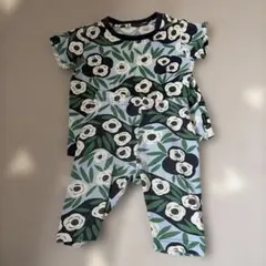 marimekko 花柄 Tシャツとパンツセット 80