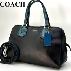 COACH パイソンコンビネーションバッグ ショルダーバッグ - メルカリ
