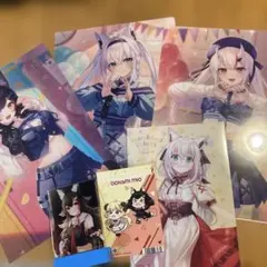 大神ミオ　白上フブキ　百鬼あやめクリアファイル他　いろはにほへっとあやふぶみ
