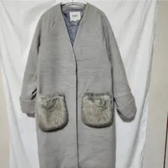 Naptime ロングコート キルティング ナップタイム Sサイズ ブルー