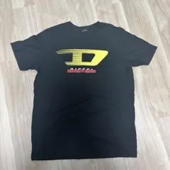 DIESEL ブラック Tシャツ ロゴプリント