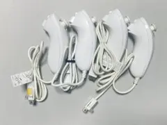 【動作確認済】Nintendo 純正 Wii ヌンチャク シロ 4本セット