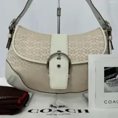 【極美品/付属品完備】コーチ 6808 ソーホー ワンハンドバッグ シグネチャー
