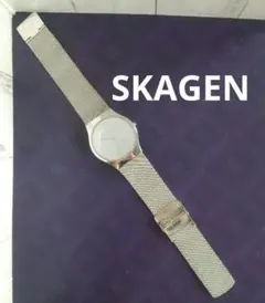 SKAGEN スカーゲン 腕時計 プラチナコーティング メッシュベルトのサムネイル