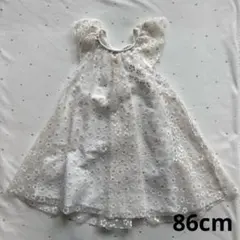 H&M フラワープリント ワンピース 12-18M 86cm