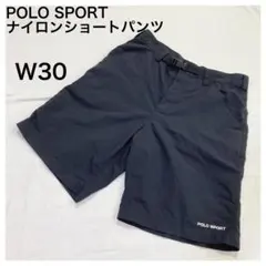 ポロスポーツPOLO SPORTショートパンツ黒メンズ古着ラルフ90sナイロン