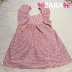 【ZARA】フリルリボンワンピース 116のサムネイル