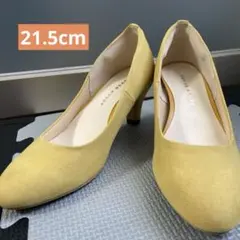 JELLY BEANS イエロースエードパンプス　21.5cmのサムネイル