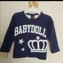 BABYDOLL 長袖カットソー ネイビー 100cm