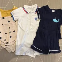 【6-9M】ロンパース3枚セット