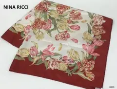 ニナリッチ　大版　シルク　スカーフ　チューリップ　花柄