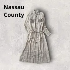 シャツワンピース リネン 日本製 オルテガ柄 刺繍 羽織り ジオメトリックのサムネイル