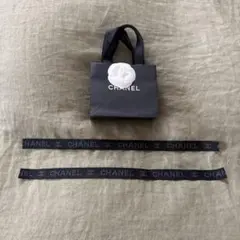 CHANEL ブラックショップ袋 小型
