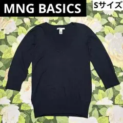 MNG BASICS Vネックセーター S ダークネイビーのサムネイル