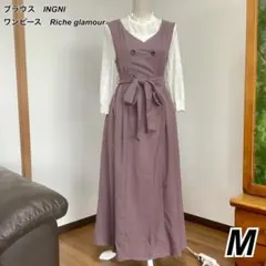 コーデ売り】ブラウス［INGNI］&ワンピース［Richeglamour］