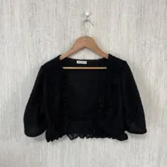 axesfemme ボレロ　ブラック　Mサイズ　結婚式　フォーマル　半袖　レース