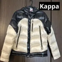 【値下げ中】Kappa ダウンジャケット ブラック/アイボリーのサムネイル