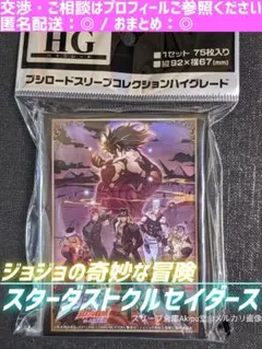 《ジョジョの奇妙な冒険》　スリーブ/HG　★　スターダストクルセイダース　①