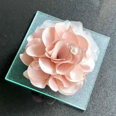 コサージュ♡大人可愛い 結婚式 コラール ピンク①★新品★ パール