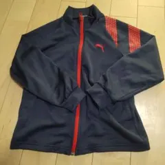 Puma ネイビー レッド ジップアップジャケット