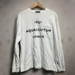 90s-00s Aquascutum 長袖ポケットプリントTシャツのサムネイル