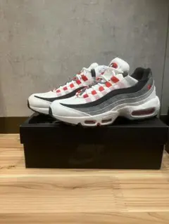 【新品未使用】Nike Air Max 95 QS ホワイト レッド 26.0