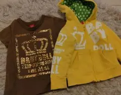 BABYDOLL　パーカー80　Tシャツ100　男の子　セット