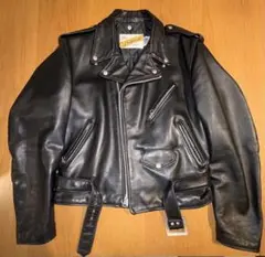 90s Schott 618 ダブルライダースジャケット ブラック size40