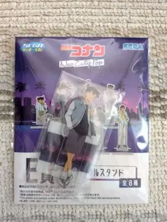 セガラッキーくじ　コナン　新一アクリルスタンド＆缶バッジセット