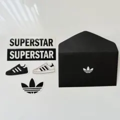 【非売品ノベルティ】アディダスadidasスーパースターステッカー5枚/封筒