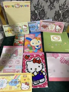 サンリオ　メモ帳　レトロ　キティ　お札　信州　遊べる　マイメロ　いろがみ