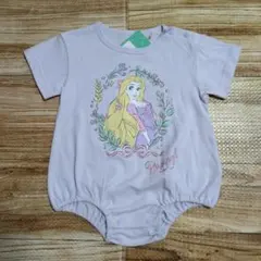 新品 未使用 ディズニー ラプンツェル 半袖 ロンパース 女の子 80