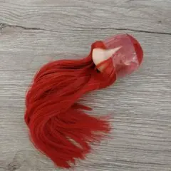 ピュアニーモ用植毛ヘッド　ストレート／ノーマルタイプ　ガーネット　肌色　アゾン