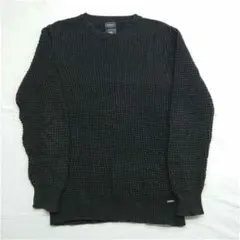 DIESEL クルーネック ニット セーター ブラック メンズのサムネイル