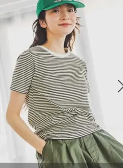今期完売niko andニコアンドCOLORマイスターTシャツＬボーダー