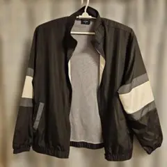 ナイロンジャケット 3L ブラック/ホワイト