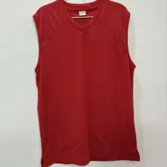 wundou Vネック タンクトップ レッド Lサイズのサムネイル