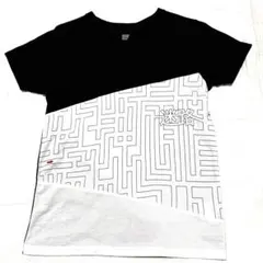 グラニフ　レディースTシャツ　SSサイズ 　 　　迷路模様 ブラック
