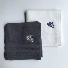 ロンハーマン☆RHC☆タオルハンカチ【Gray&White】2枚セットのサムネイル