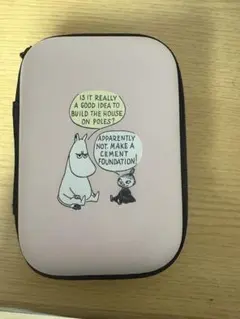 ムーミンイラスト付きポーチ