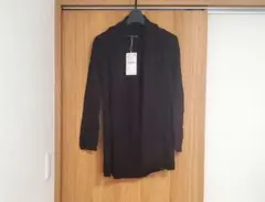 ZARA KNIT【新品】黒のカーディガン 紐付き