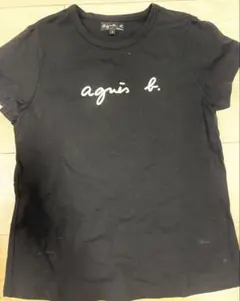 agnis b. 黒 Tシャツ サイズ2