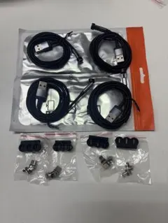 マグネット USBケーブル 4本 7ピン 三種類端子4セット 急速充電データ転送