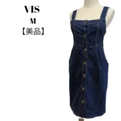 【美品◎】ビス　ジャンパースカート　M　デニム　万能のサムネイル
