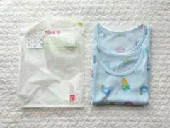 【新品未使用】ユニクロ　コットンメッシュタンクトップ　2枚組　90サイズ