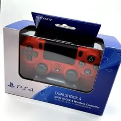 PS4 純正ワイヤレスコントローラー「DUALSHOCK4 マグマ・レッド箱付き