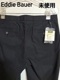 【未使用】エディー・バウアー　パンツ　チノパン　うっすらチェック　中厚手