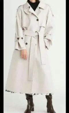 スナイデル ウロコカシミアスタンドカラーコート