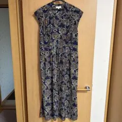 BEAUTY&YOUTH ペイズリー柄ノースリーブワンピース M